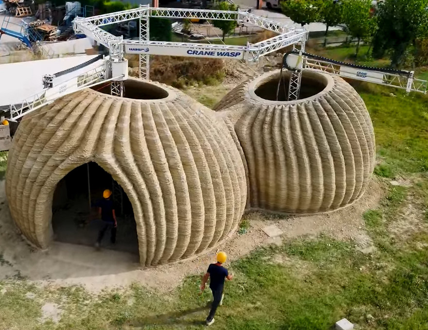 La casa del futuro è fatta di terra e stampata in 3D