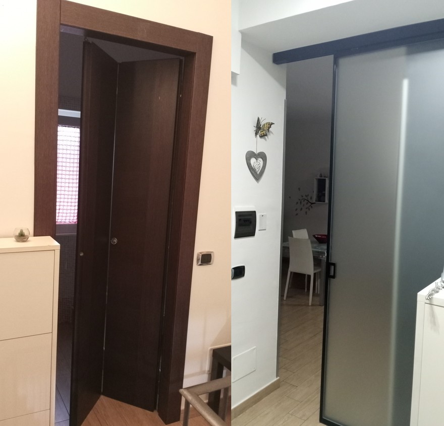 Porte e ante scorrevoli per risolvere problemi di spazio